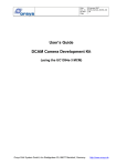 UC1394a-3 DCAM Camera Development Kit User's Guide