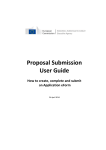 Proposal Submission User Guide - EACEA