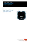 Operating Instructions Busch-AudioWorld Busch-iDock 8218 U-500