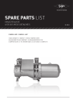 OPERATING INSTRUCTIONS SPARE PARTS LIST