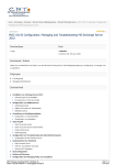 MOC 10135 Configuration, Managing and Troubleshooting MS