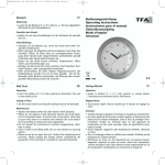 Bedienungsanleitung Operating Instructions