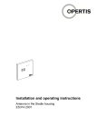 Installation and operating instructions