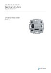 Operating Instructions Busch-Dimmer&reg; Universal relay insert 6404 U