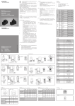 操作说明书Operating Instructions MINICOMB® 紧凑型压力开关