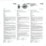 Bedienungsanleitung Operating Instructions