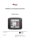 Installation and Operating Instructions