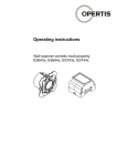 Operating instructions - OPERTIS Produktkatalog