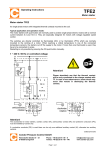 Operating Instructions Motor starter Motor starter TFE2 1 ~ 230 V, 50