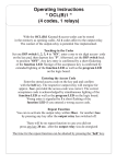 Operating Instructions “ OCL(B)1 “ (4 codes, 1 relays)