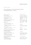 Cisco Systems- Advanced Routing, RAS, Troubleshooting