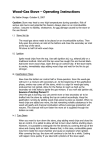 ɾ &Prime; Wood-Gas Stove &ndash; Operating Instructions