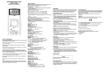 OPERATING INSTRUCTIONS MODEL 2703C DIGITAL MULTIMETER