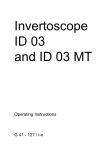 Operating Instructions G 41 - 127 / i-e - Science