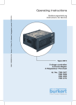 Operating Instructions - Bürkert Fluid Control Systems