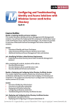 Configuring and Troubleshooting Identity and Access