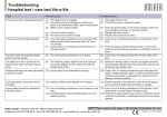 Troubleshooting Hospital bed / care bed Vis-a-Vis