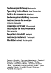 Bedienungsanleitung Handsender Operating Instructions Hand
