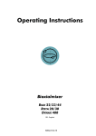 Operating Instructions