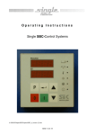 Operating Instructions Single SBC- Control Systems