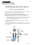 Troubleshooting Tips for the Chip Vac