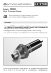 Leister MONO High Pressure Blower GB OPERATING