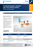 Troubleshooting in exhaust gas recirculation system