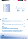 Operating Instructions Air-to-Water Heatpump