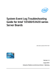 System Event Log Troubleshooting Guide for Intel® S5500