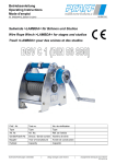 Betriebsanleitung Operating Instructions Mode d'emploi Seilwinde