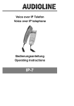 Voice over IP Telefon Voice over IP telephone