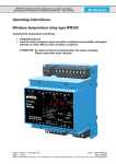 Operating instructions Wireless temperature relay type