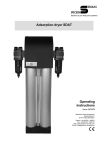 Adsorption dryer SDAT Operating instructions