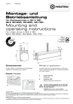 Montage- und Betriebsanleitung Mounting and operating instructions