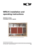 WRS-K installation and operating instructions