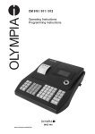 CM 910 / 911 / 912 Operating Instructions Programming