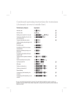 Condensed operating instructions for extensions