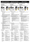 Bedienungsanleitung Operating instructions Mode d'emploi