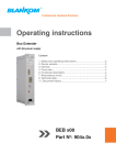 Operating instructions