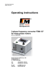 Operating instructions - Fimotec