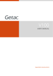 Getac V100 User Guide Manual Operating Instructions