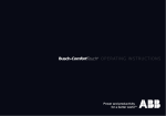 Busch-ComfortTouch&reg; OPERATING INSTRUCTIONS
