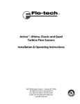 Flo-tech Activa Sensor Arrays Manual PDF