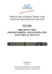 OPERATING INSTRUCTIONS AND SYSTEM DESCRIPTION FOR