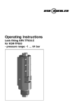 Operating Instructions - Lock fitting ARV-TF633