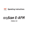 E-AFM Operating Instructions