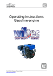 Operating Instructions Gasoline engine