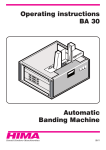 Automatic Banding Machine Operating instructions BA 30