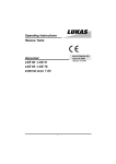 Operating Instructions Rescue Tools Accu-tool LKE