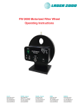 FW-2000 Motorized Filter Wheel Operating Instructions